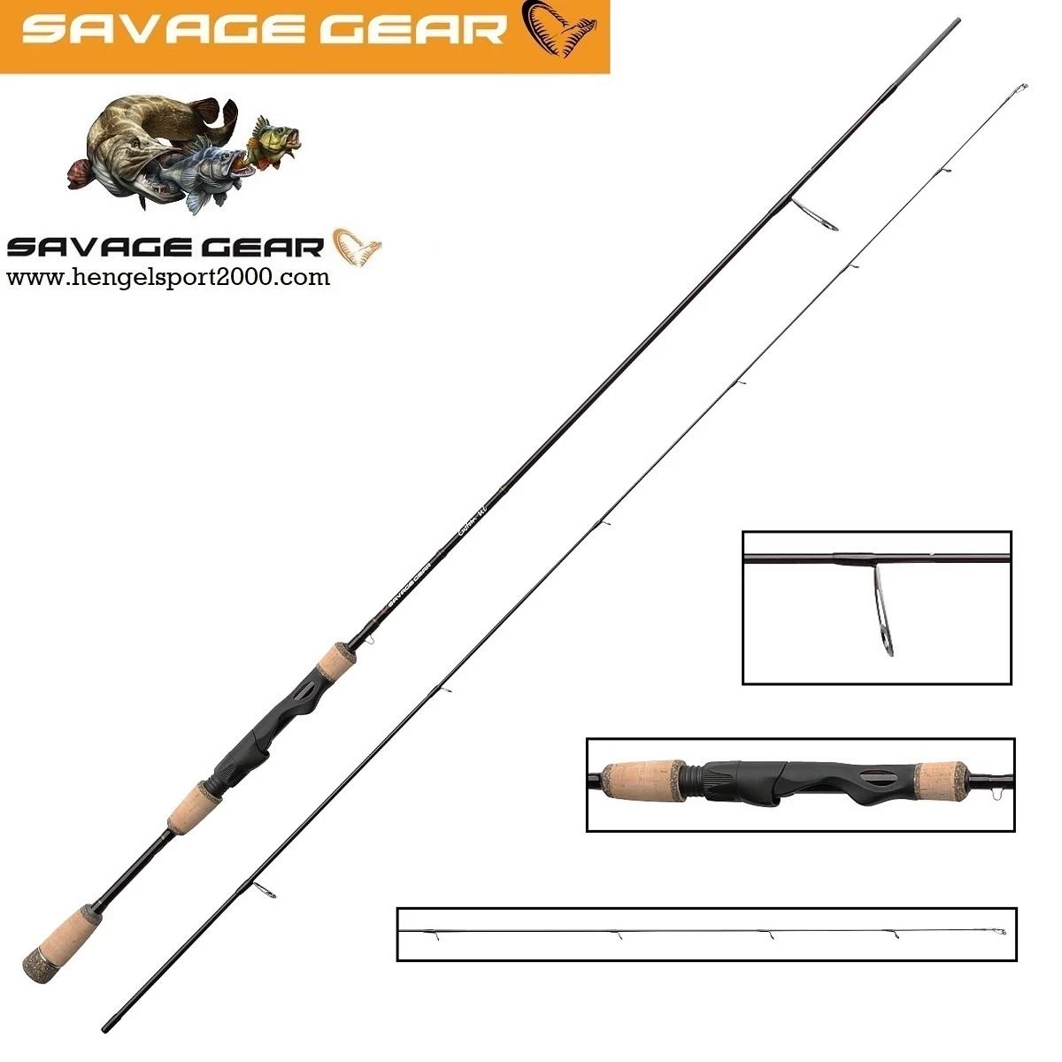 Savage Gear Custom UL Spin 221 Cm 3 - 10 Gram 3 Savage Gear Custom UL Spin 221 Cm 3 - 10 Gram
