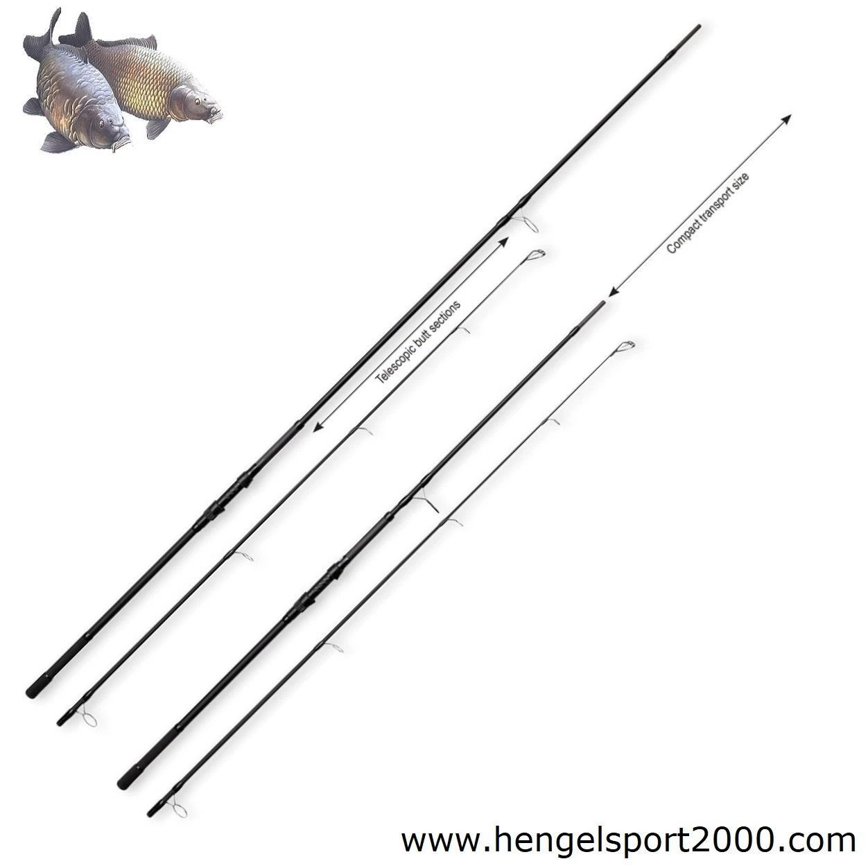 Karperset Prologic C-Series Com-pact 2 Rods 9FT 4 Karperset Prologic C-Series Com-pact 2 Rods 9FT - Afbeelding 2