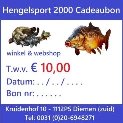 Hengelsport Cadeaubon | € 10,- -Kortingswinkel Voor Visuitrusting 129eaa834aac7cab735faadee3ac4aa7