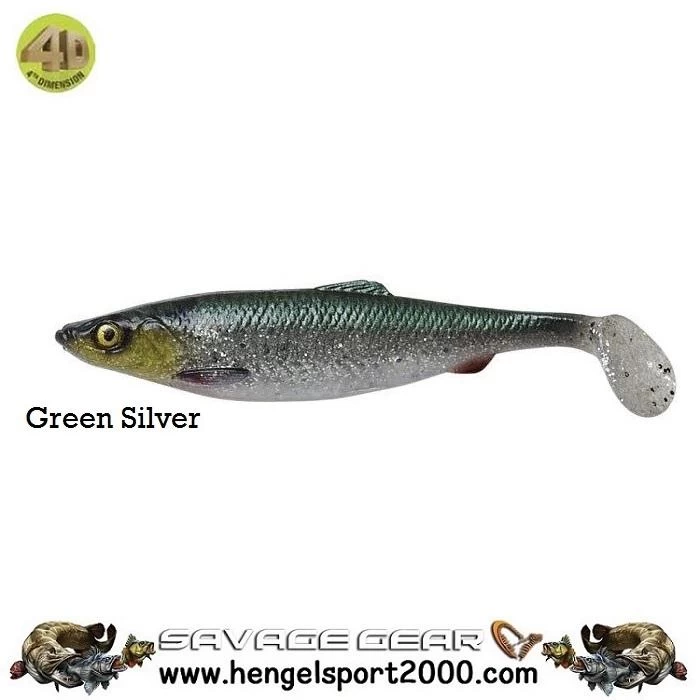 Savage Gear 4D Herring Shad 25 Cm | Green Silver 4 Savage Gear 4D Herring Shad 25 Cm | Green Silver - Afbeelding 2