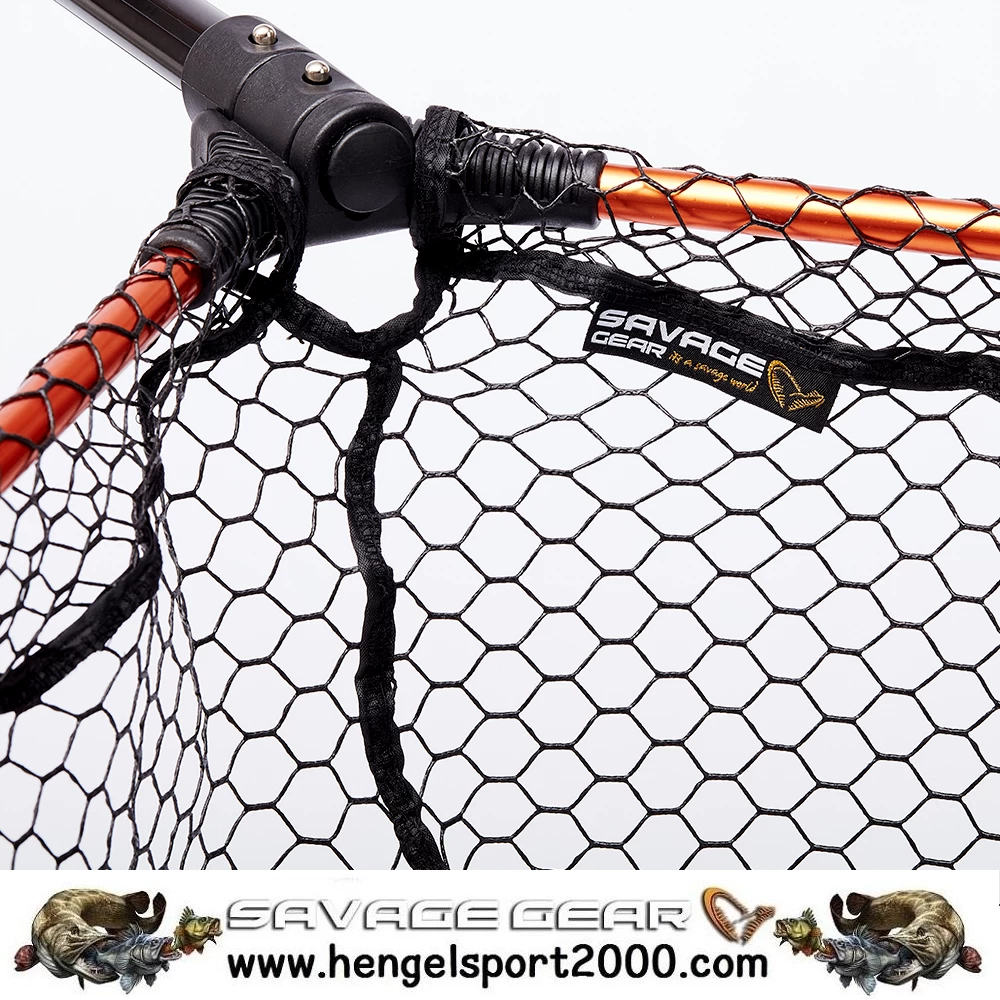 Savage Gear Pro Folding Net Telescopic L 65x50x70cm Rubber Mesh 20mm 6 Savage Gear Pro Folding Net Telescopic L 65x50x70cm Rubber Mesh 20mm - Afbeelding 4