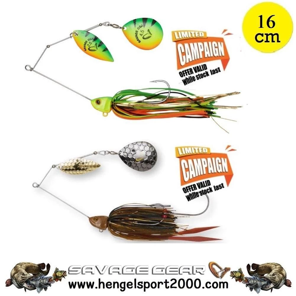 Savage Gear Da Bush Spinnerbait 16cm - 32 Gram | White Silver 3 Savage Gear Da Bush Spinnerbait 16cm - 32 Gram | White Silver