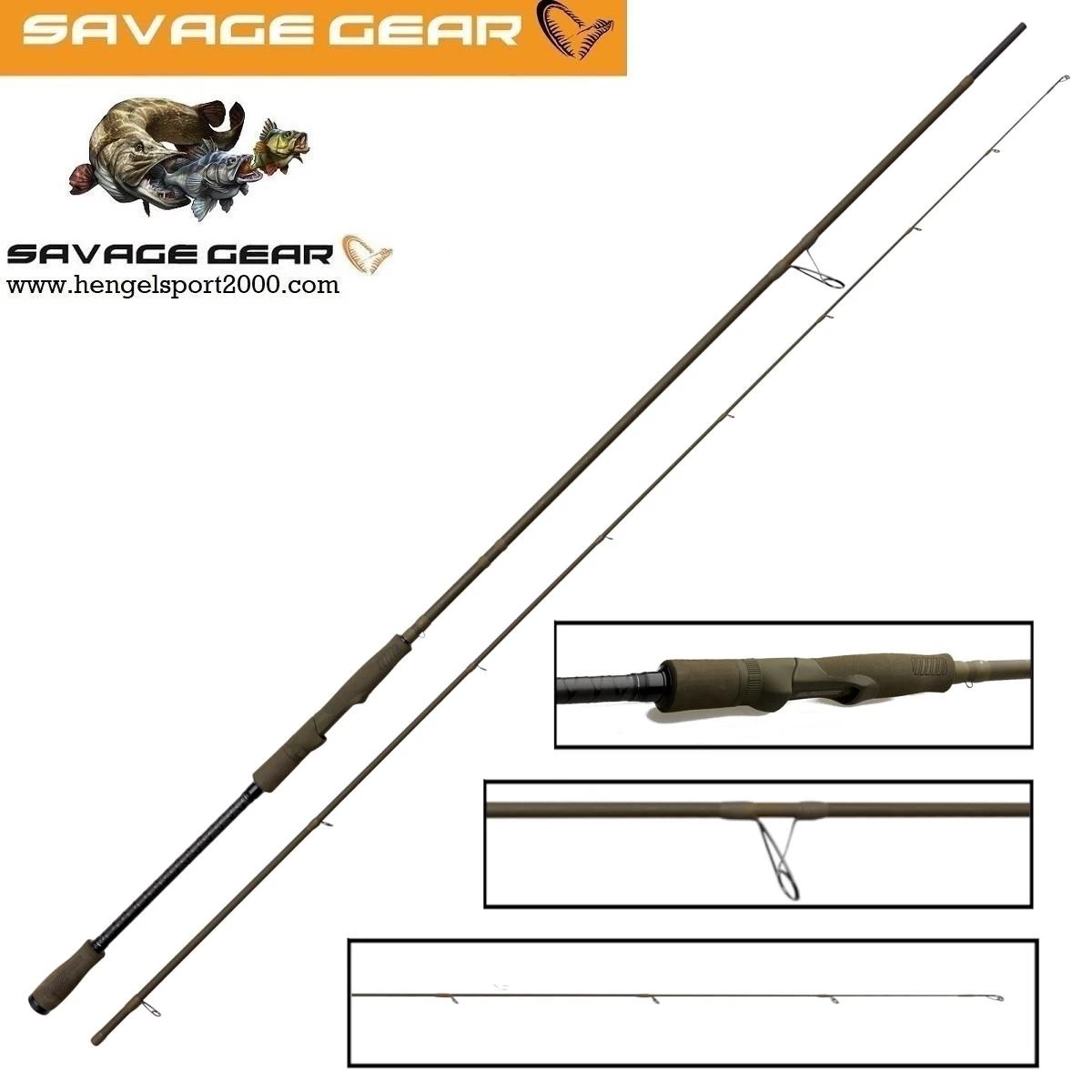 Savage Gear SG4 Medium Game Rod 251 Cm 7 - 25 Gram 3 Savage Gear SG4 Medium Game Rod 251 Cm 7 - 25 Gram