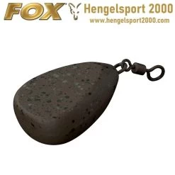 Fox Camotex Flat Pear Lead Swivel | 42 Gram