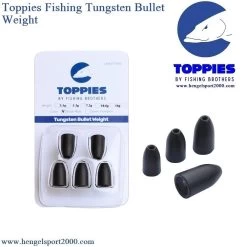 Toppies Fishing Tungsten Bullet Weight | 3.5g (5PCS)
