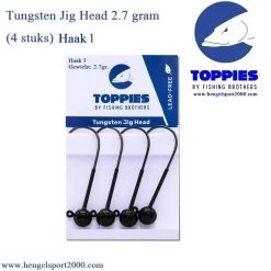 Toppies Fishing Tungsten Jigheads Black 2.7 Gram | H1 (4 PCS) 11 Toppies Fishing Tungsten Jigheads Black 2.7 Gram | H1 (4 PCS) -Kortingswinkel Voor Visuitrusting 4511af35fba611934f20e435e42760c4