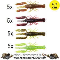 Savage Gear 3D Crayfish Kit 6,7cm Mixed Colors 30PCS -Kortingswinkel Voor Visuitrusting 479bb1f51bfda7eec7bbb86e82f99632