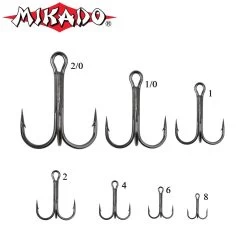 Mikado Treble Hooks HI Carbon | Size 1
