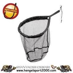 Savage Gear Finezze Landing Net 40x50x50cm Rubber Mesh 20mm