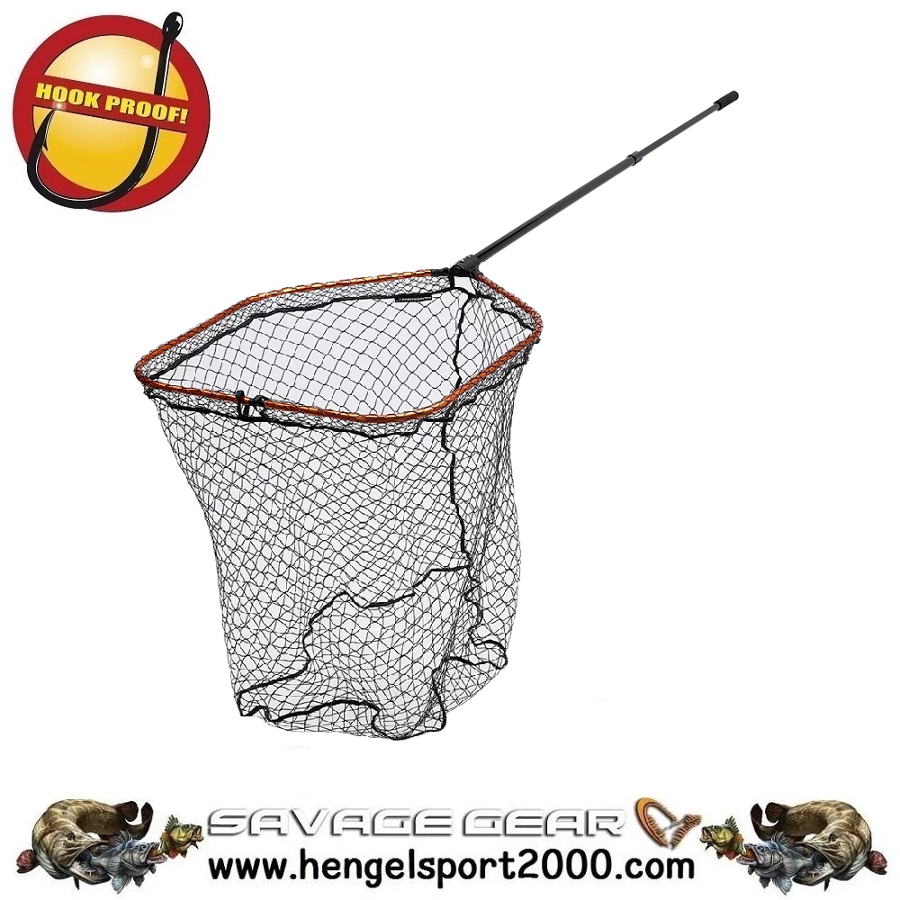 Savage Gear Pro Folding Net Telescopic L 65x50x70cm Rubber Mesh 20mm 3 Savage Gear Pro Folding Net Telescopic L 65x50x70cm Rubber Mesh 20mm