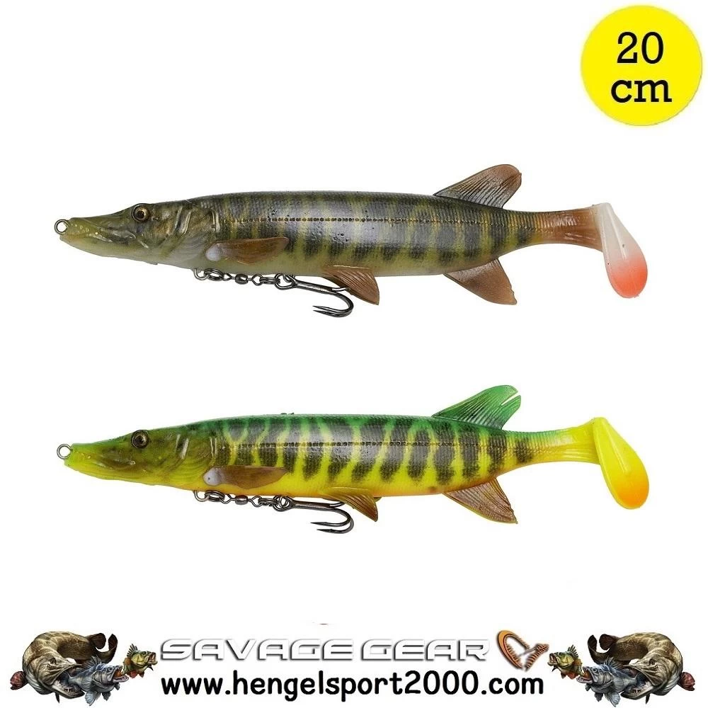 Savage Gear 4D Pike Shad | Striped Pike 3 Savage Gear 4D Pike Shad | Striped Pike