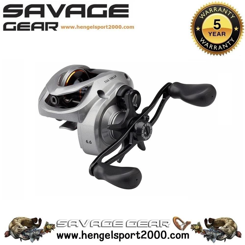 Savage Gear SG6 Baitcaster Reel 100 BC | Low Speed LH 6 Savage Gear SG6 Baitcaster Reel 100 BC | Low Speed LH - Afbeelding 4
