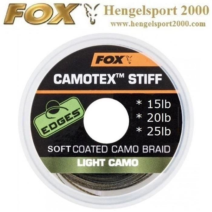 Fox Camotex Stiff Light Camo | 15LB 3 Fox Camotex Stiff Light Camo | 15LB