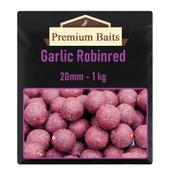 Premium Garlic Robinred Boilies 20mm 1 Kg