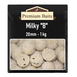 Premium Milky B Boilies 20mm 1 Kg