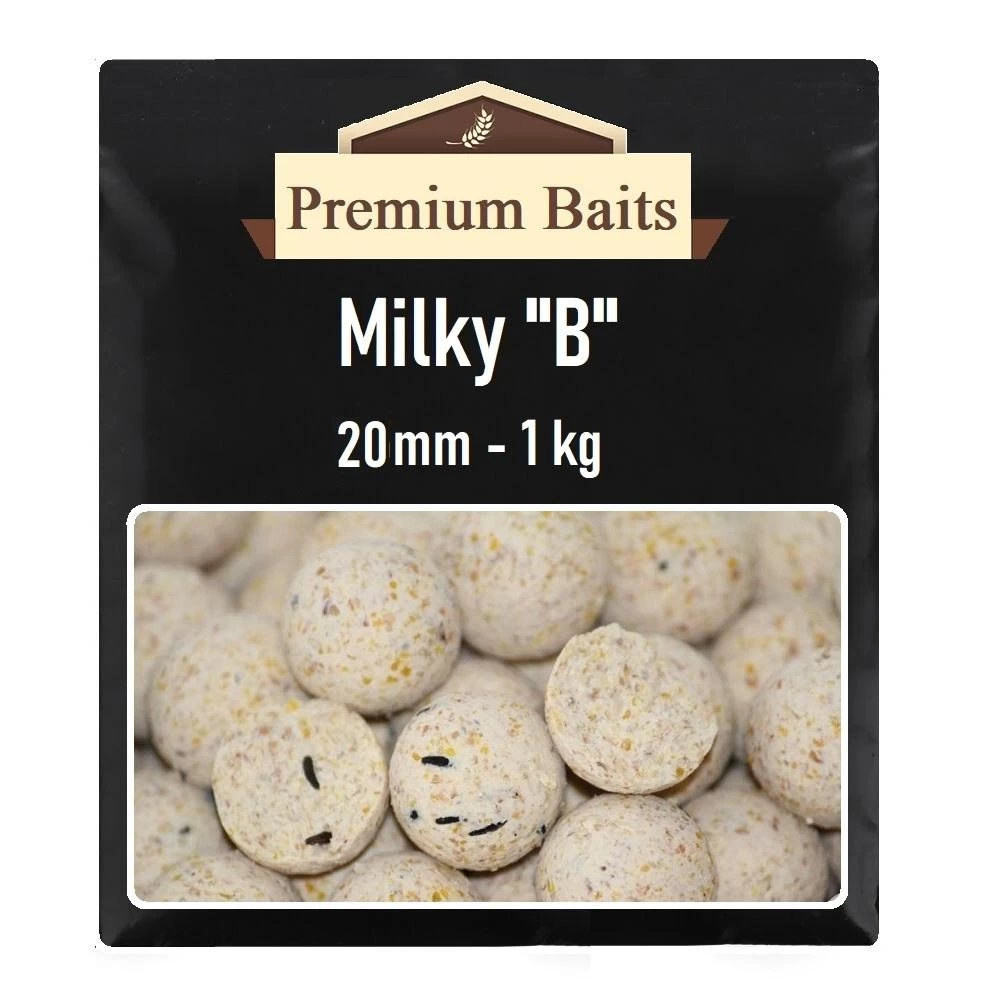 Premium Milky B Boilies 20mm 1 Kg 3 Premium Milky B Boilies 20mm 1 Kg