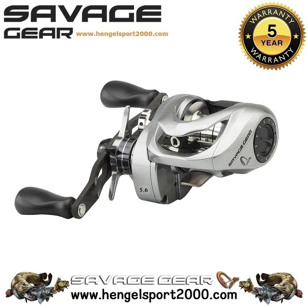 Savage Gear SG10 Baitcaster Reel 300 BC | Low Speed LH 4 Savage Gear SG10 Baitcaster Reel 300 BC | Low Speed LH - Afbeelding 2