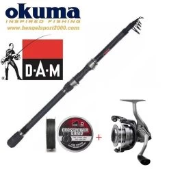 Okuma Roofvis Set Telescoop Spin 240cm 20 - 50 Gram Plus Molen En Lijn
