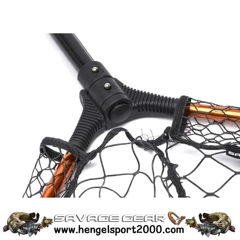 Savage Gear Pro Folding Net Telescopic L 65x50x70cm Rubber Mesh 40mm 5 Savage Gear Pro Folding Net Telescopic L 65x50x70cm Rubber Mesh 40mm - Afbeelding 3