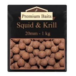 Premium Squid And Krill Boilies 1kg