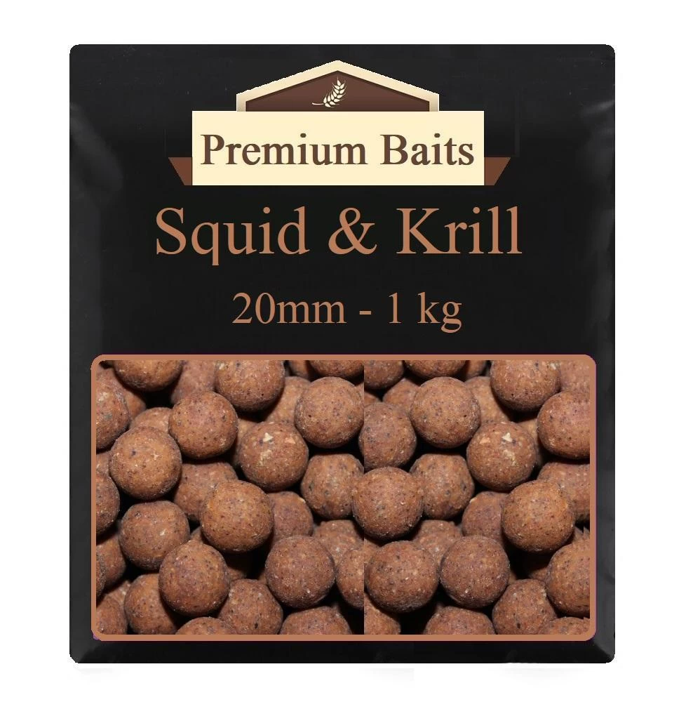 Premium Squid And Krill Boilies 1kg 3 Premium Squid And Krill Boilies 1kg