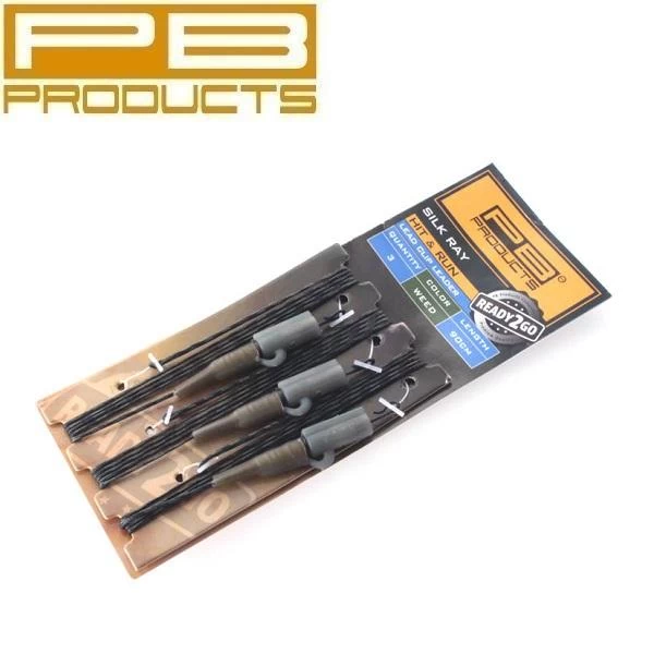 PB Products Ready2Go Silk Ray Hit & Run Leadclip Leader | Silt 3 PB Products Ready2Go Silk Ray Hit & Run Leadclip Leader | Silt