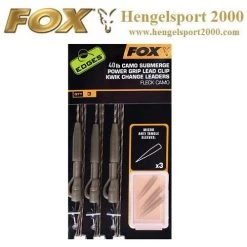 Fox 40lb Camo Submerge Power Grip Lead Clip Kwik Change Leader