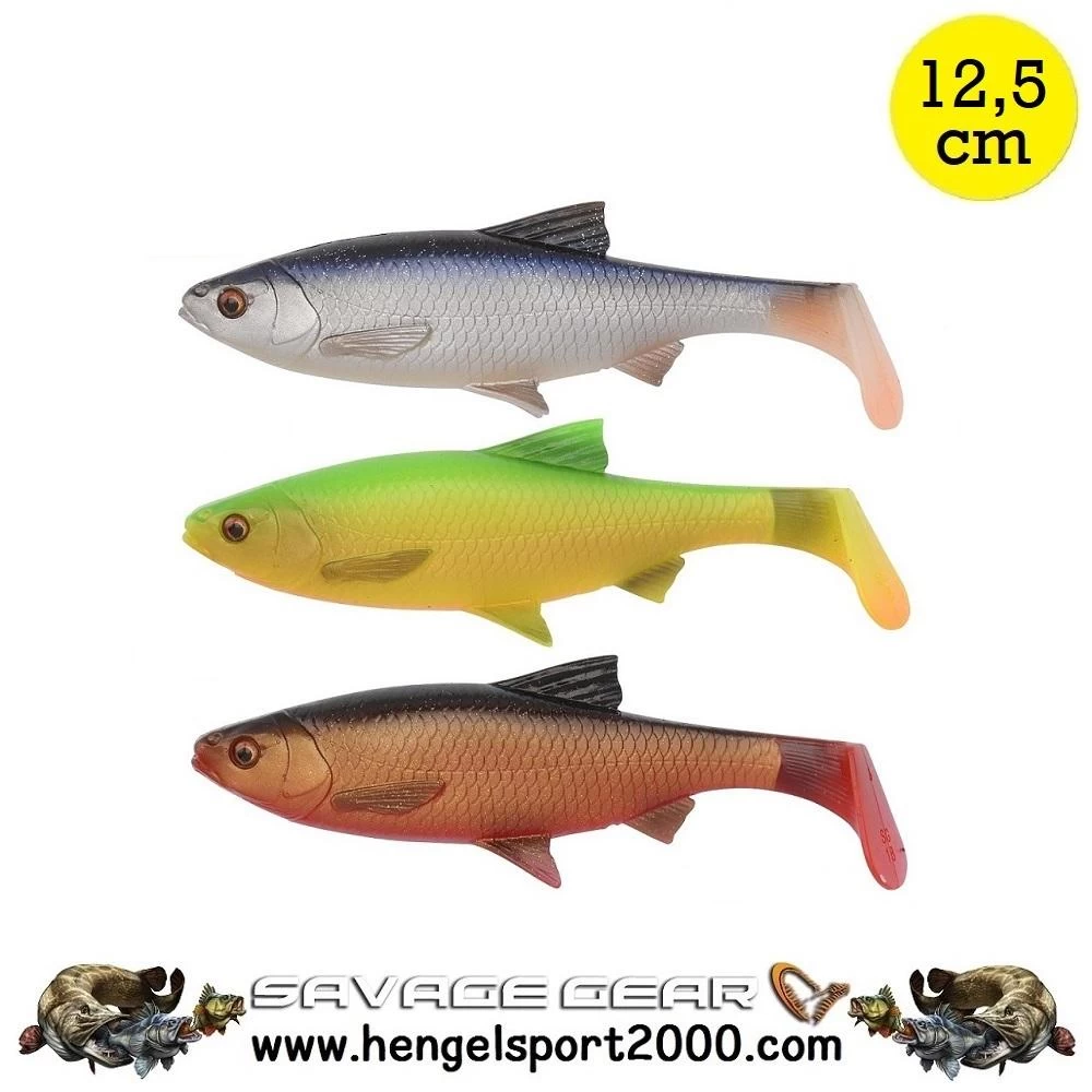Savage Gear 3D Roach Paddle Tail Shad 12.5 Cm (2 Stuks) | Roach 3 Savage Gear 3D Roach Paddle Tail Shad 12.5 Cm (2 Stuks) | Roach