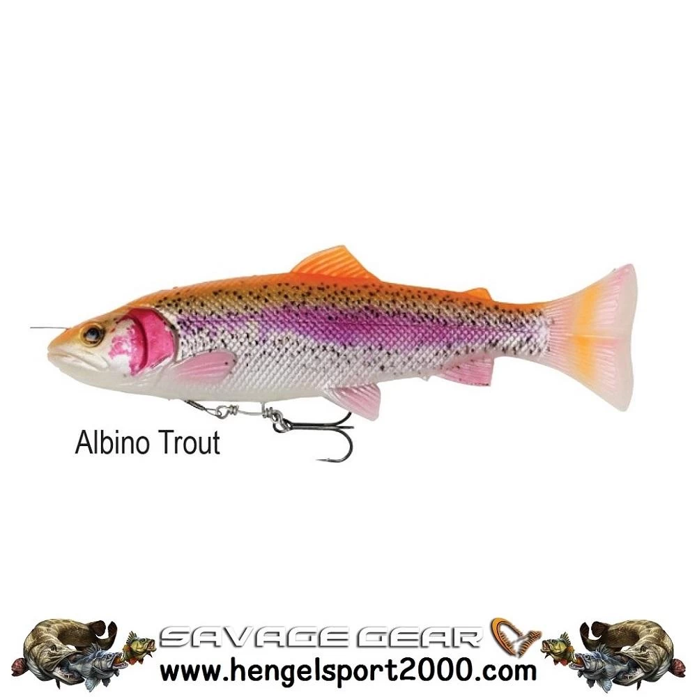 Savage Gear 4D Line Thru Pulse Tail Trout 16 Cm | Albino Trout 4 Savage Gear 4D Line Thru Pulse Tail Trout 16 Cm | Albino Trout - Afbeelding 2