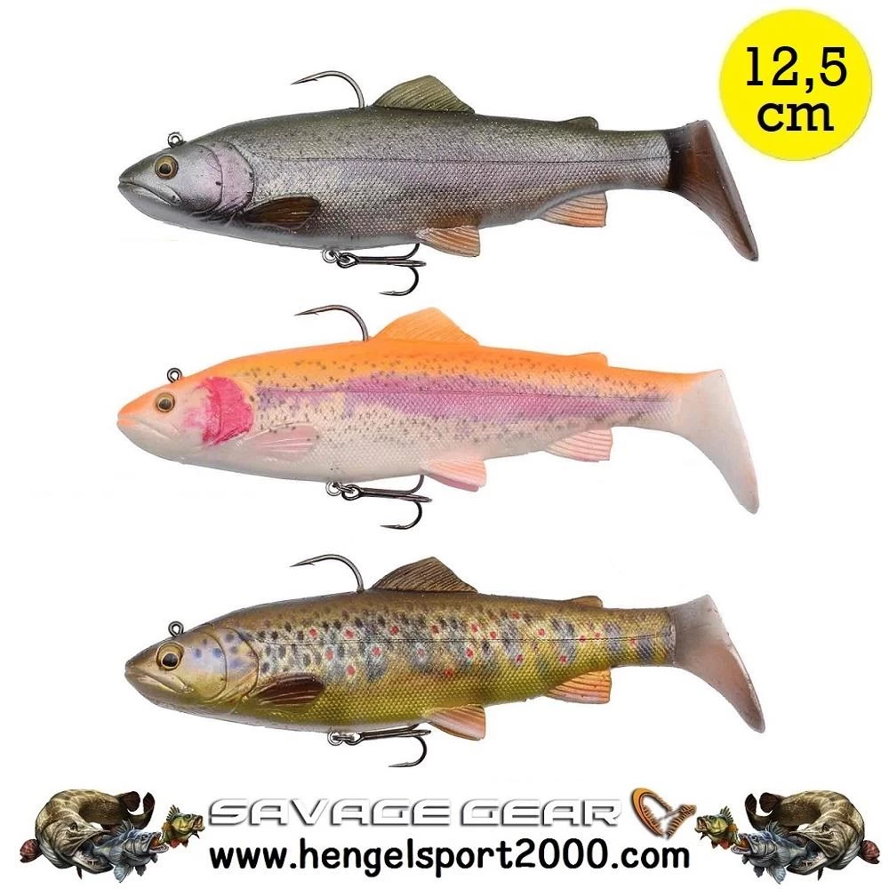 Savage Gear 4D Rattle Trout 12.5 Cm | Dark Brown 3 Savage Gear 4D Rattle Trout 12.5 Cm | Dark Brown