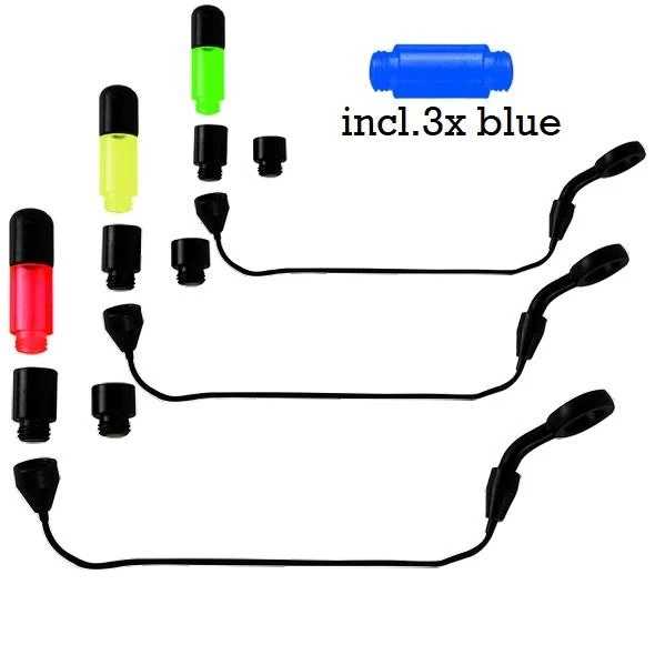 Prologic SNZ Slim Hang Indicator Set 3 Rods 4 Prologic SNZ Slim Hang Indicator Set 3 Rods - Afbeelding 2